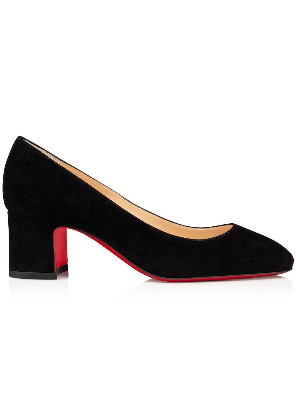 Christian Louboutin Donna stud 55 Suede black heels RETAIL 895